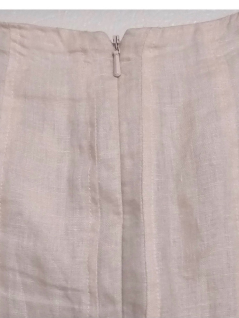 Lauren Ralph Lauren Pale Peach linen a line skirt - Picture 3 of 4